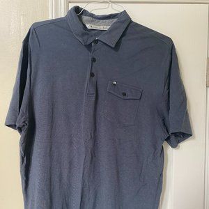 Travis Mathew Blue Golf Polo Largo